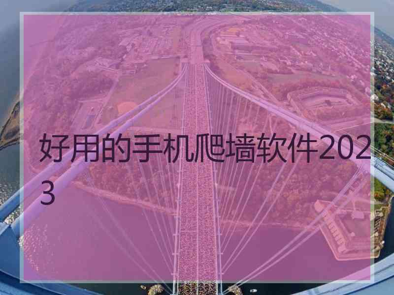 好用的手机爬墙软件2023